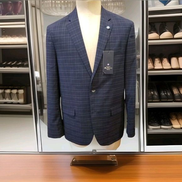 NEW Ben Sherman Men's Blue Blazer Sportcoat Jacket Size 40R - Picture 1 of 5